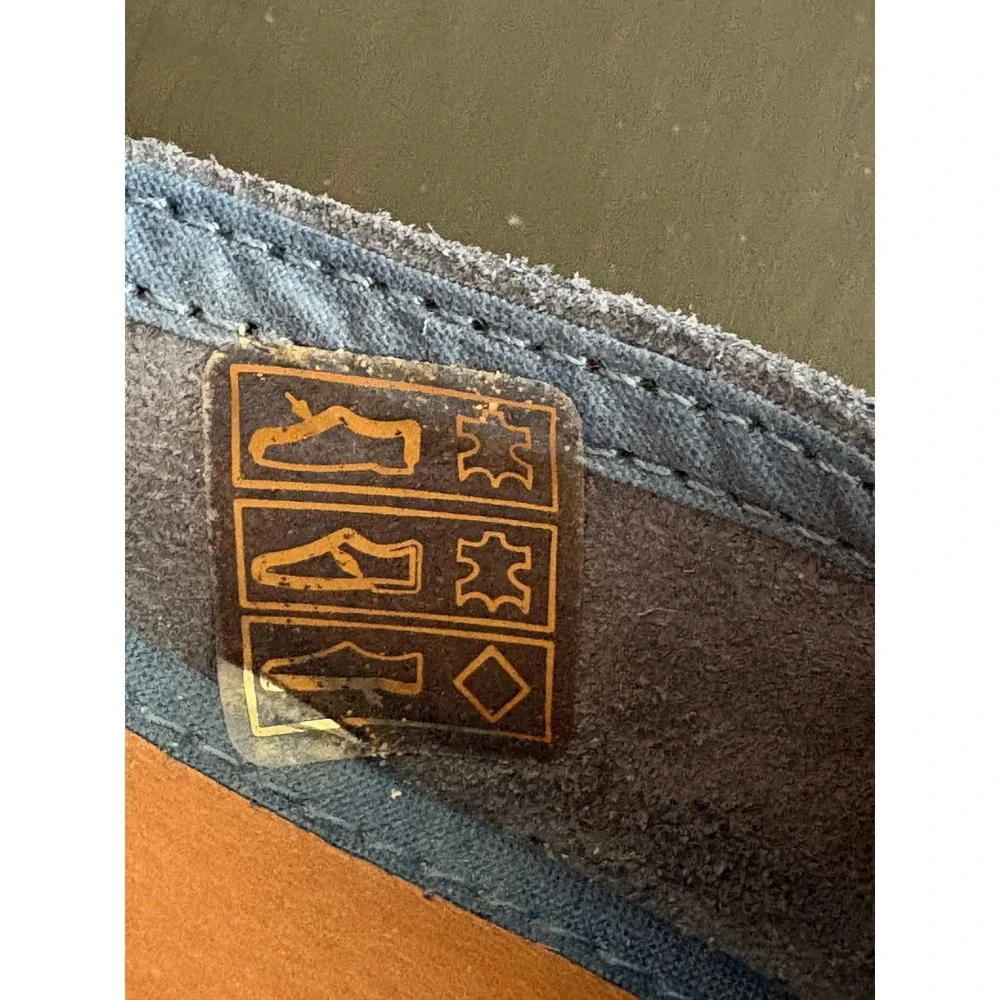 Verbenas Womens Espadrille Wedges Size 9 Blue Suede Platform Ankle Strap Spain - Picture 5 of 15